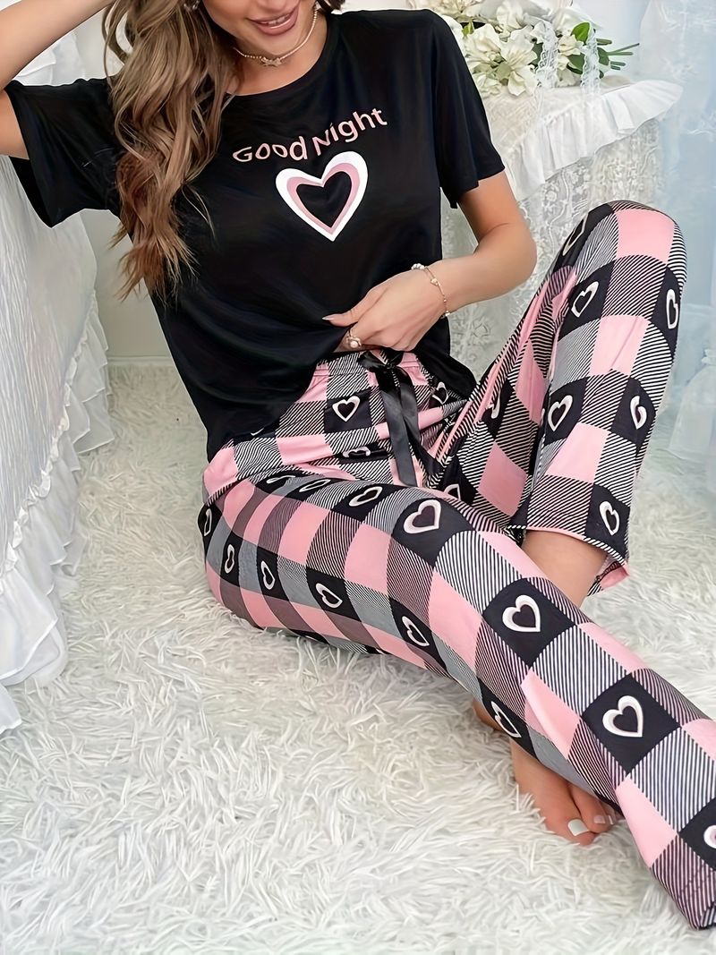 Intimo e pigiami Abbigliamento da donna popolare in fabbrica Pantaloni da abito a 2 pezzi Maniche corte Abbigliamento per la casa_voghion.com