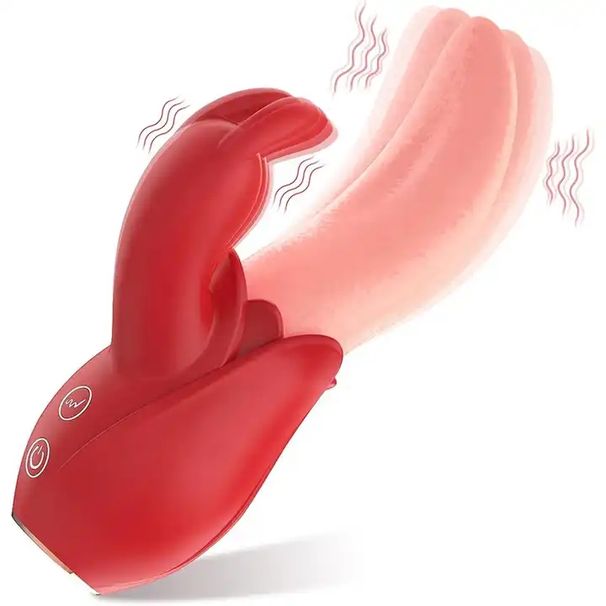Potenti 10 vibratori a lingua leccabile vibranti, giocattoli sessuali rosa, veri vibratori a lingua, stimolazione del clitoride, grande vibratore a lingua leccabile rosa_voghion.com