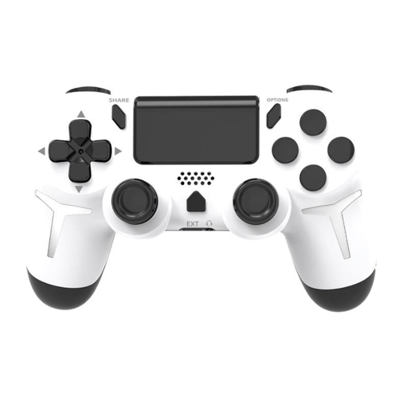 Mando inalámbrico con Bluetooth y giroscopio de 6 ejes GAMINJA con panel táctil y vibración dual para consola PS4 y PS3_voghion.com