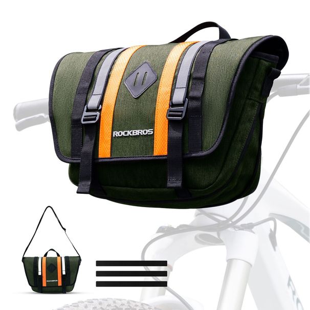 ROCKBROS Borsa da manubrio Borsa da bicicletta Borsa a tracolla con tracolla Scooter elettrico 4L_voghion.com