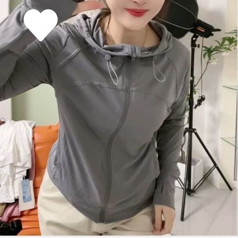 2025 Spring And Summer New Women's Style Fashion Baseball Jacket Thin Jacket Outdoor Sports Thin Yoga Sun Protection Clothing_voghion.com