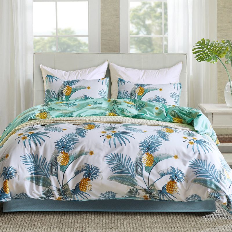 Sanded Printed Bedding Quilt Set Three Piece Set_voghion.com
