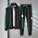 Conjunto deportivo ligero para hombre, sudadera con capucha transpirable, pantalones deportivos para gimnasio y running (verde, azul y negro, tallas M-5XL)_voghion.com