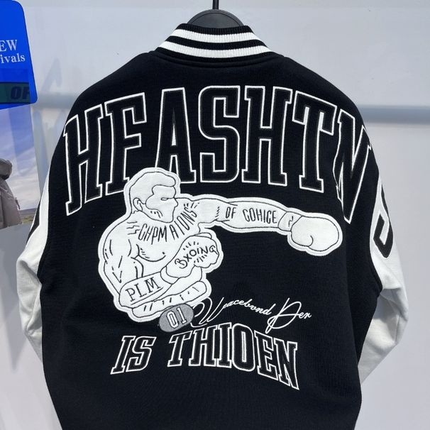 Herrenbekleidung Winterjacke im neuen Stil Baseballjacke gesteppte Stehkragen Baumwolljacke Herren Patchworkjacke BYBCC4A09_voghion.com