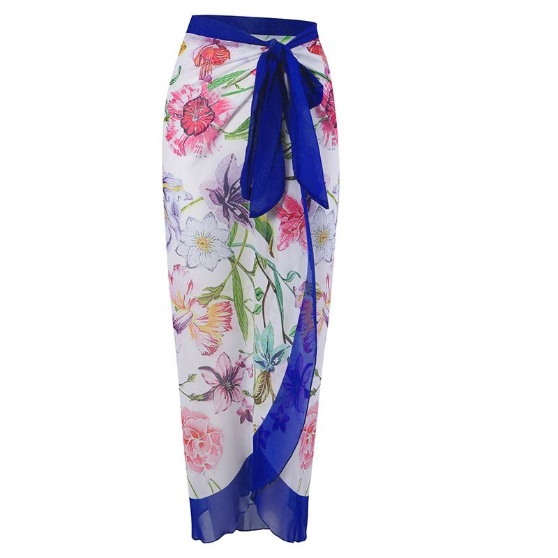 Women's Clothing 2023 new one-piece swimsuit chiffon long skirt printed sexy belly-covering slimming hot spring vacation two-piece swimsuit for women_voghion.com