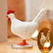 Kyllingegglampestatue Morsomme naturtro harpiks-kylling-nattlys Kyllingen legger et glødende egg Påskegave Hjemmekunst Dekor_voghion.com