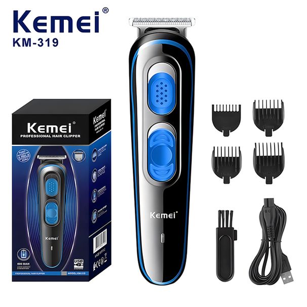 Kemei Km-319 – Mini tondeuse à cheveux professionnelle Usb, nouveau Design, Machine de coupe de cheveux, tondeuse à cheveux_voghion.com