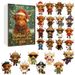 Neu eingetroffen: Weihnachtskalender 2025 im Highland-Cow-Stil (Überraschungsbox) – Weihnachtsbaum-Acryl-Anhänger_voghion.com