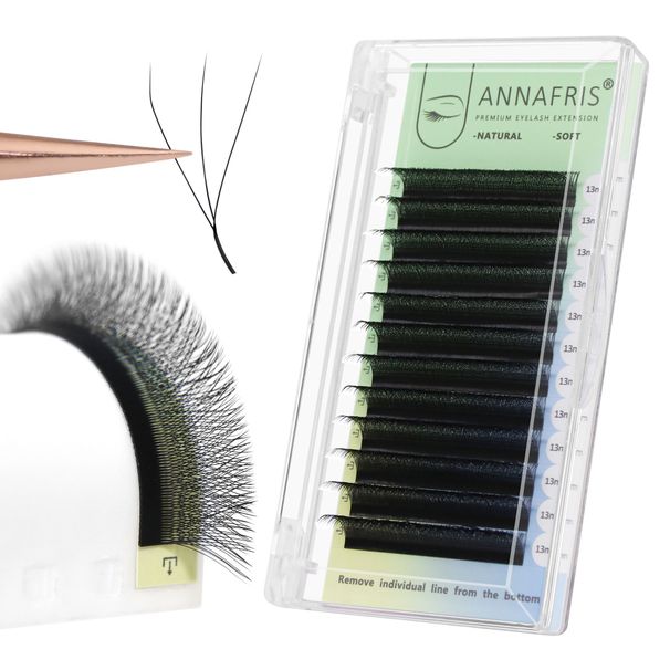ANNAFRIS 4D YY Shape Eyelash Extension Makeup Mesh Net Cross 2D Y Shape Premade Fans Lash Extension Hand Woven Natural Soft Light Mink False Lashes_voghion.com