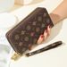Women's Wallet Card Cases Double Zipper Clutch Bag Style Printed Wallet Women's Long Large Capacity Double Layer Wallet Mobile Phone Bag_voghion.com