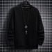 Men's sweatshirt spring and autumn Korean style loose round neck pullover 2022 new casual versatile tops handsome men's clothing_voghion.com