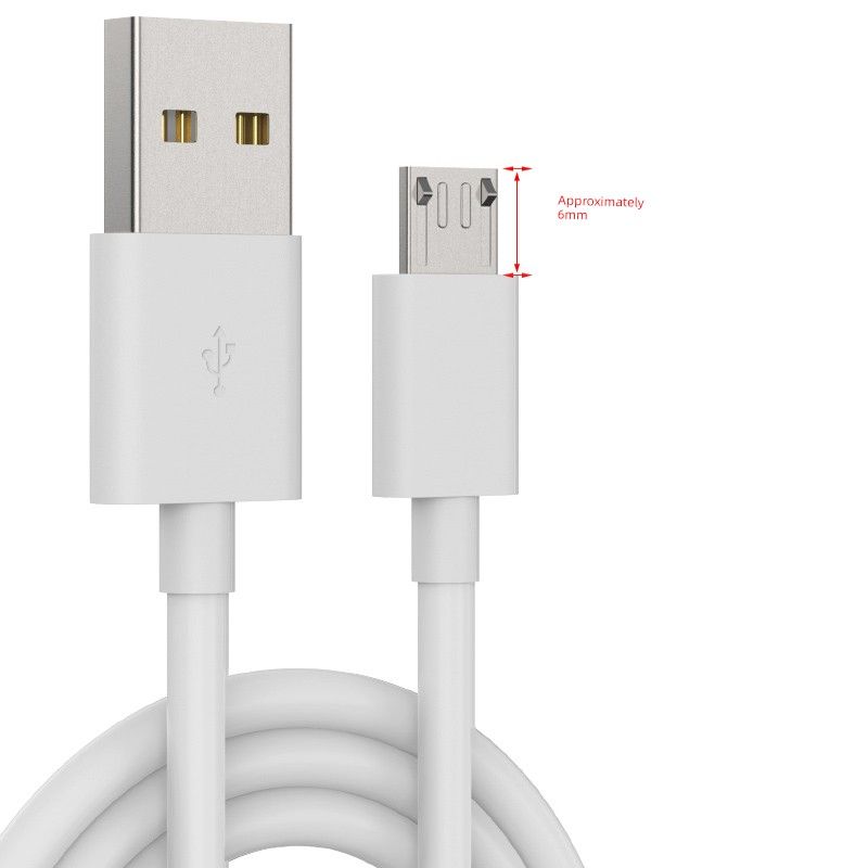 Câble de données pour téléphone portable Android Smart V8 de qualité imbattable, charge rapide de 12 mm, port long de 8 mm, pour personnes âgées_voghion.com