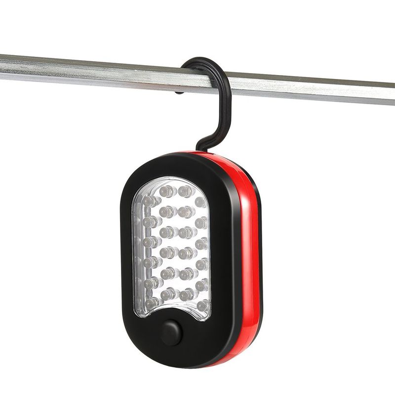 Compact Work Light 27LEDs Hang Lights Portable Magnetic Flashlight With Hook For Camping Hiking Emergency_voghion.com