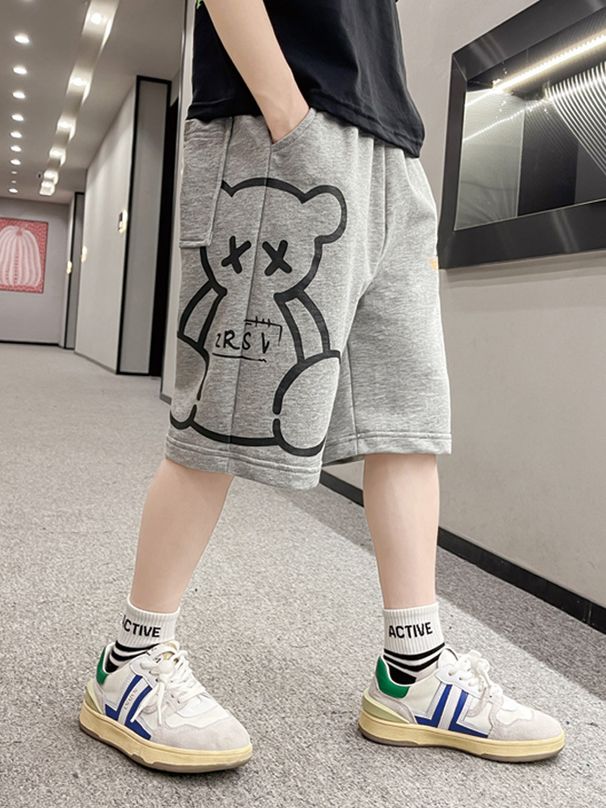 Mother&Kids Poiste Suvised Lühikesed Püksid Poiste Taskuga Suurte poiste Vabaaja Suvised Veerandpüksid Keskmise Pikkusega Püksid_voghion.com