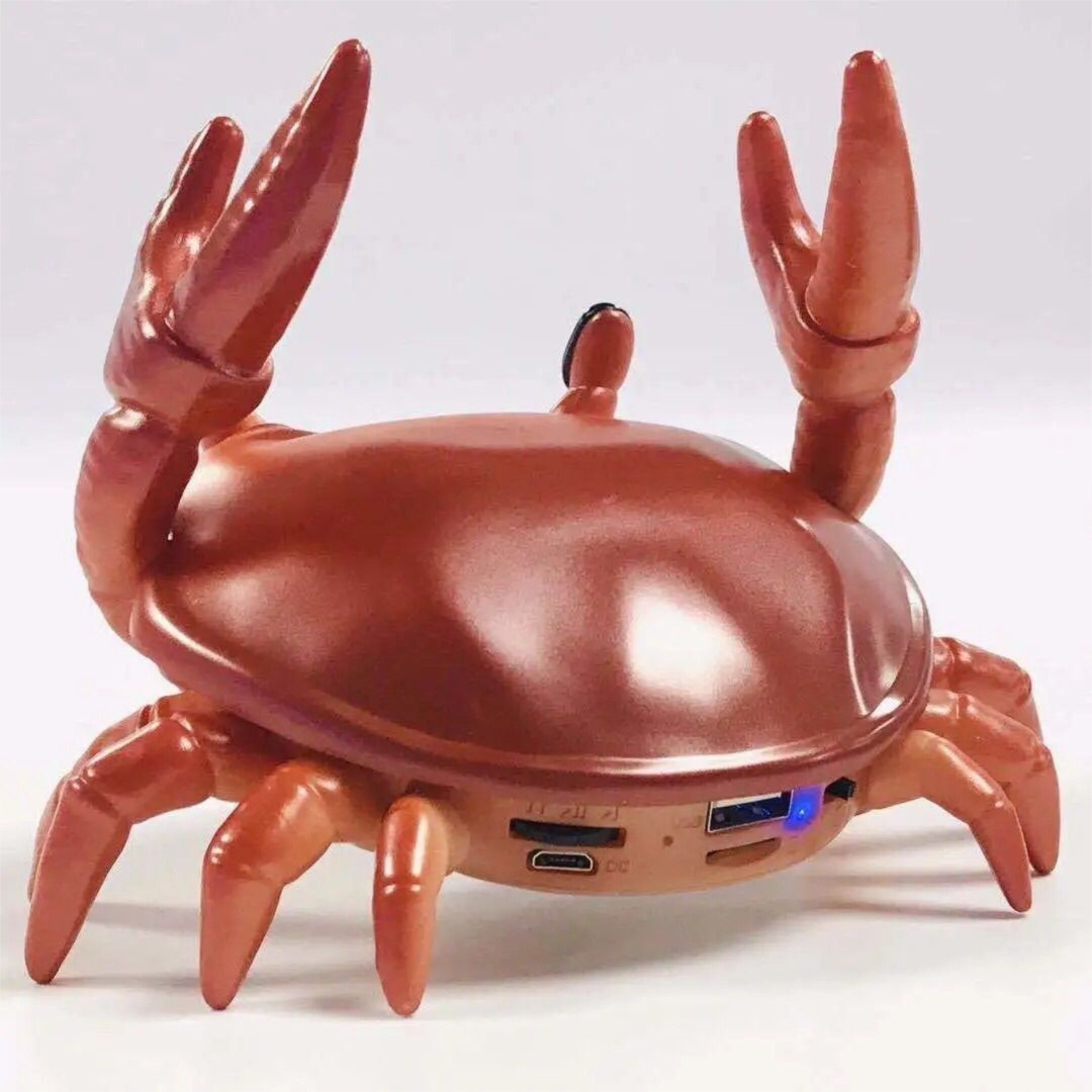 Crab Subwoofer Bluetooth Stand Wireless Mini Speaker Creative Personalized Gift High Volume Trendy Funny Cute_voghion.com