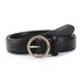 Women's Belts Summer Simple Belts Round Buckle Leather Belt Jeans Skirt Versatile_voghion.com