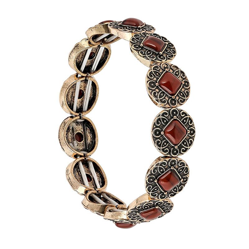 Braccialetto turchese alla moda con cordino elastico, accessorio per gioielli in stile etnico bohémien_voghion.com