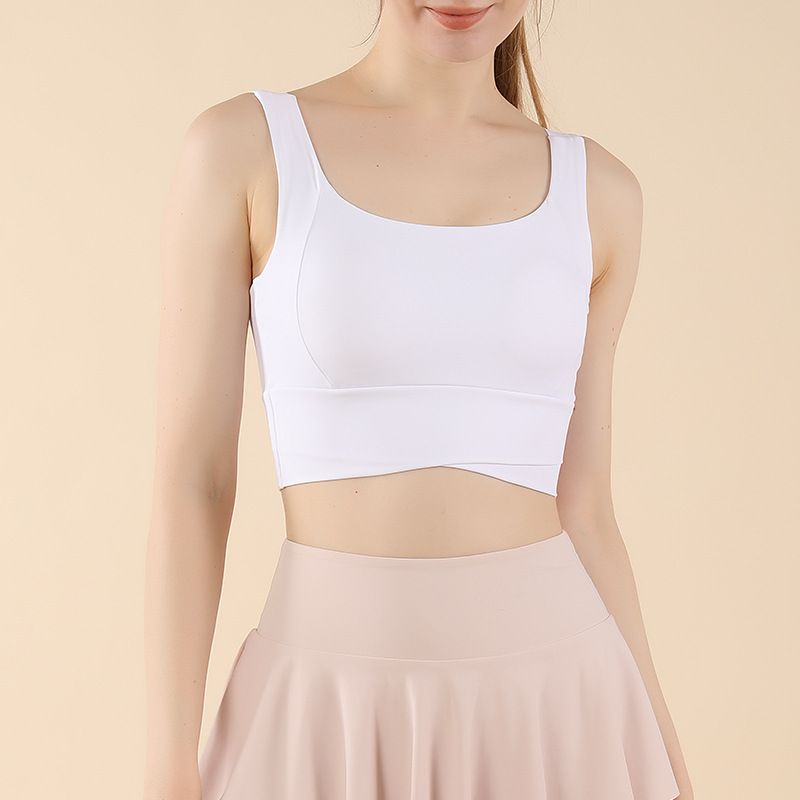 One-piece Gathered Shockproof Sports High-intensity Yoga Fitness Beauty Back Bra Breathable Comfortable Slimming Vest_voghion.com