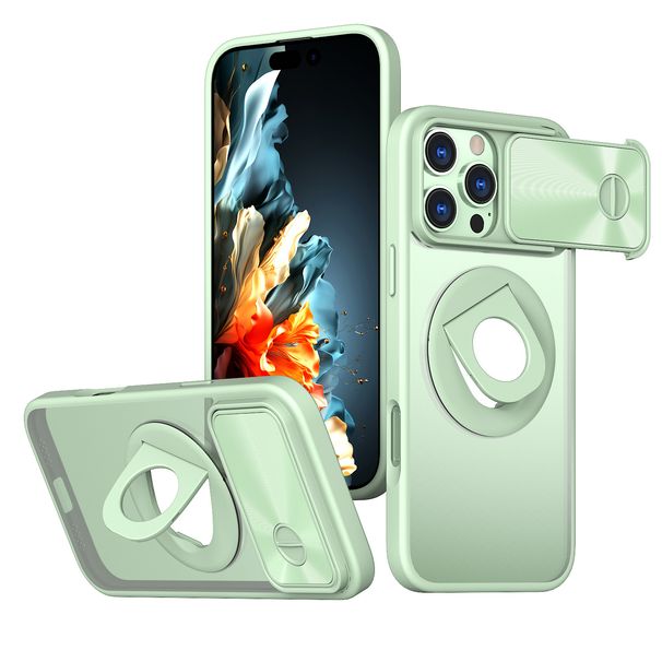 PopShield A Magnetic Car Mount Case For IPhone 16 Pro Max - Shockproof Protective Cover With Built-in Stand (Also Fits IPhone 16 Pro)_voghion.com