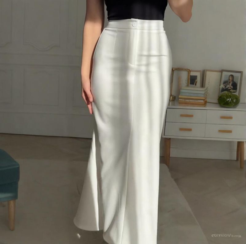 ​​Eleganter Maxirock mit Fischschwanz für Damen – Fließender, langer Rock mit hoher Taille für legere und formelle Anlässe​​_voghion.com