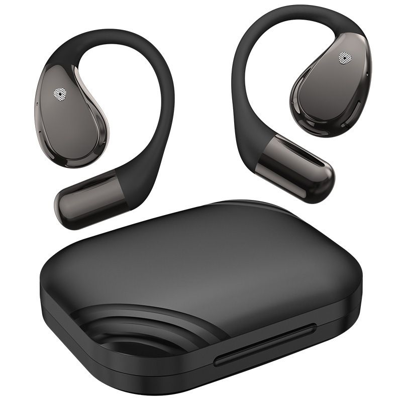 X5S Bluetooth Earbuds With AI Translation, Ear Hook Design, Bluetooth 6.0, 8H+ Playtime, Low Latency For Gaming, IPX4 Waterproof (Black/White)​_voghion.com