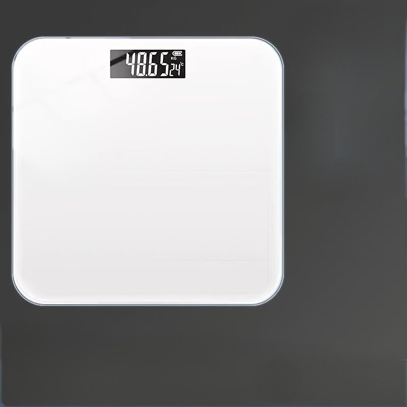 Bilancia digitale intelligente con display LCD - Misurazione ad alta precisione del peso corporeo e dell'IMC, funzione tara, compatta e portatile_voghion.com