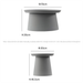 Nordic Round Plastic Coffee Table For Living Room, Small Apartment, Simple Sofa Side Table, Minimalist Balcony Trendy_voghion.com