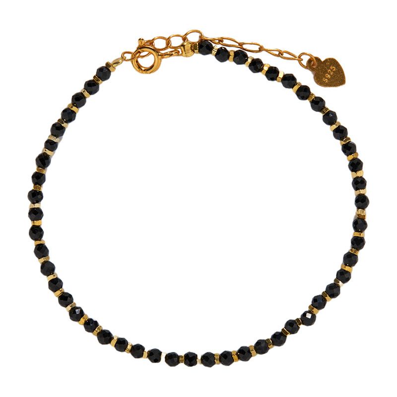 S Natürliches Türkis Armband für Frauen, leichtes luxuriöses Armband mit runden Perlen, Schmuck aus reinem Silber_voghion.com