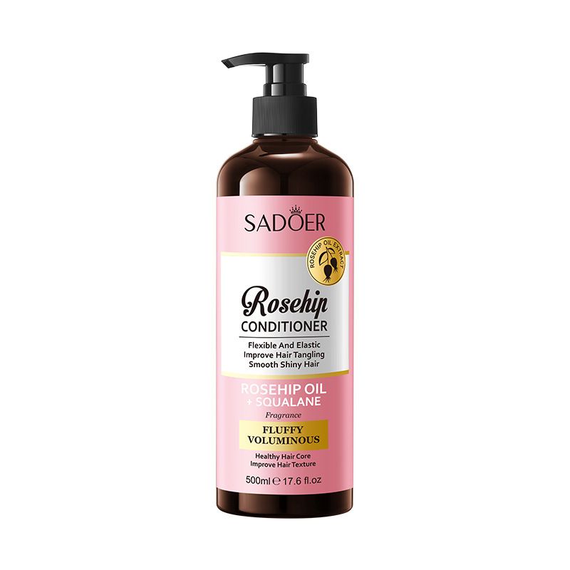 Conditioner 500ml Rozenbottelolie Fluffy Volumegevend Hydraterend Voedend Haarmasker_voghion.com