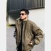 Autumn American Style Mountain Eagle Fur Collar Structure Cotton Winter Thickened Flight Jacket Coat_voghion.com