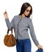 Women's Chunky Knit Cardigan With Colorful Buttons - Oversized Casual Sweater For Fall & Winter - Grey/Burgundy/Navy_voghion.com