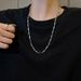 Titanium Non-Fading Snake Bone Men's Necklace Hip Hop Cuban Stainless Steel Sweater Clavicle Chain_voghion.com