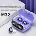 M32 Wireless Bluetooth Headset Dual Ear Digital Display Large Touch Noise Reduction Low Delay TWS Bluetooth Headset_voghion.com