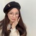 Hat female fall and winter new hundred with students cute small can beret winter show face small belle cap painter hat tide_voghion.com