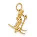 14K 3D Moveable Snow Skier Charm_voghion.com