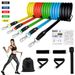 16 stuks weerstandsbandenset expander yoga-oefening fitness rubberen buizen band stretch training thuisgymnastiek workout elastisch trekkoord_voghion.com