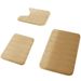 Gestepptes Badezimmermatten-Set aus Korallenfleece – rutschfeste Toilettenbodenmatte und Trittmatte_voghion.com