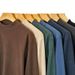 Men's Double-Layer Thermal Long Sleeve T-Shirt With Semi-Turtle Neck, Fleece-Lined For Winter Warmth, Stylish Base Layer In Black, Coffee, Dark Grey,_voghion.com