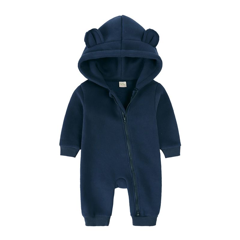 "Kids Tales Winter Baby Romper - Soft Cotton Full-Zip Hooded One-Piece Outfit For Newborns & Infants Cozy Unisex Jumpsuit For Fall Winter Spring"_voghion.com