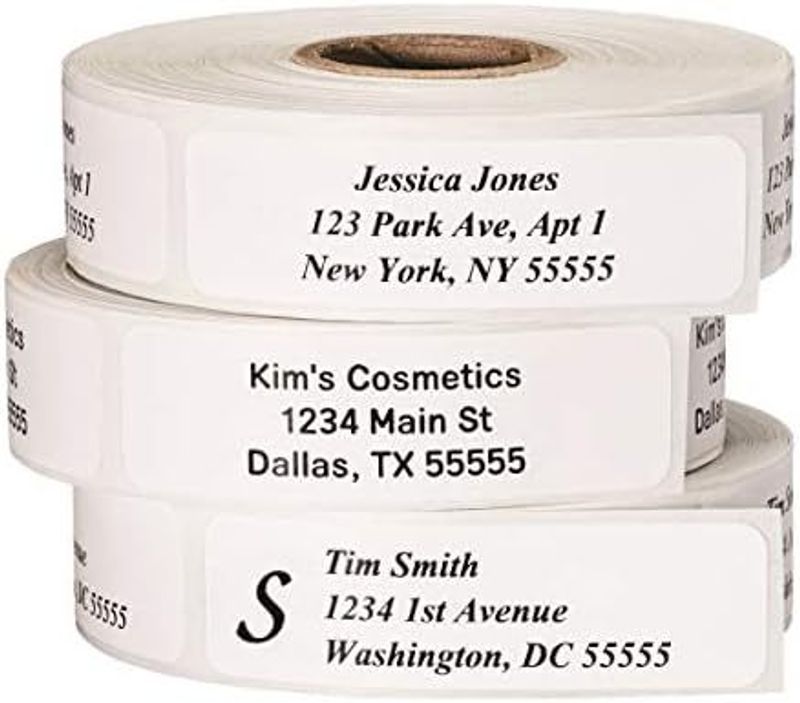Premium Waterproof & Oil-Resistant Address Labels - Self-Adhesive Customizable Stickers For Mail, Jewelry & Cable Tags_voghion.com