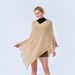 2023 loose tassel cape shawl pullover autumn/winter knitted jacket bat sweater for women_voghion.com