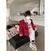 Girls' Fashionable Round Neck Letter Thickened Sweater Sports Pants Two Piece Set 2023 Autumn/Winter New Baby Children's_voghion.com
