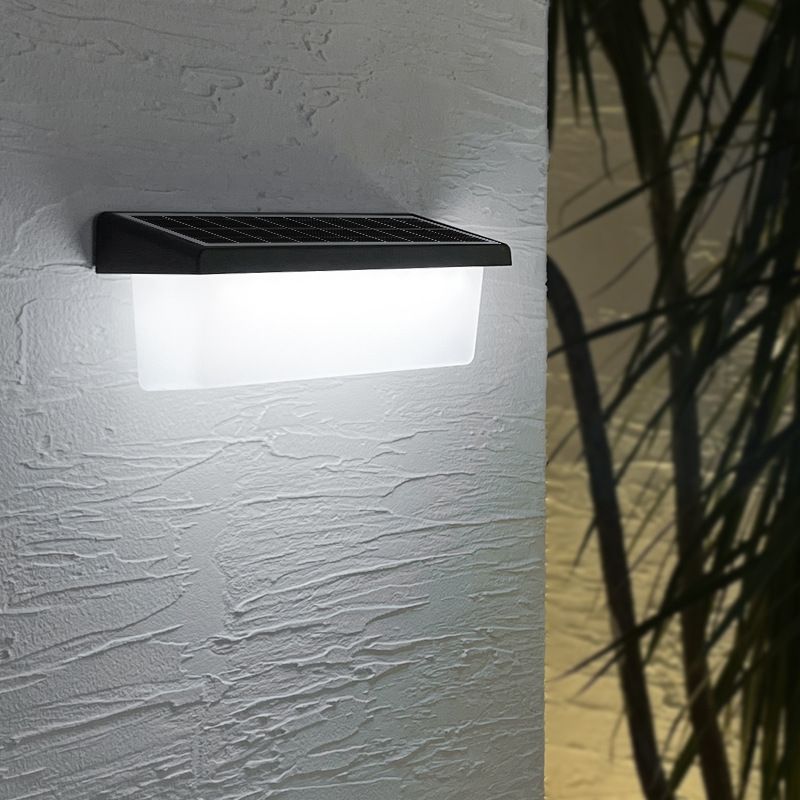 Luminária de parede solar para jardim, pátio, varanda, estrada, iluminação simples, iluminação para exterior, luz de parede para vila_voghion.com