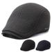 Cappello da uomo autunno e inverno versione coreana in pile termico berretto da esterno cappello casual britannico retrò semplice berretto da uomo_voghion.com