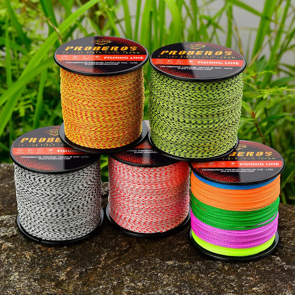 Lignes de pêche 8 tresses 300 m Ligne de pêche PE tressée puissante Ligne principale pour la pêche au rocher et la pêche en mer_voghion.com