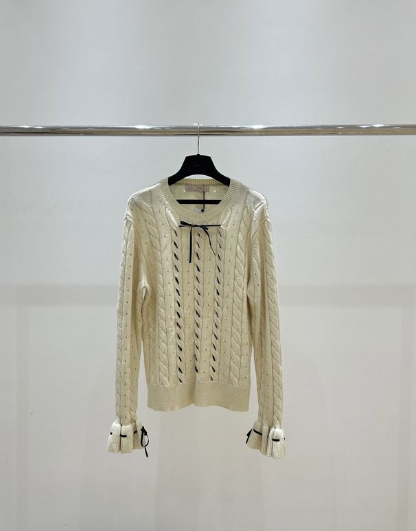 2025 Winter New Heavy Knit Flared Sleeve Lazy Style Loose Super Soft Cashmere Sweater_voghion.com