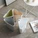 Japanese Sle Triangular Corner Wall Mounted Tra Can Home Kitchen Batoom Waste Buet No Cover Paper Basket Storage Bin_voghion.com