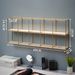 Wall Shelf – Multi-Tier Iron & Wood Display Rack For Cosmetics & Home Organization – Modular Grid Shelving For Living Room & Bedroom_voghion.com
