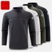 Men's & Women's Thermal Long Sleeve T-Shirt – Fleece-Lined Winter Base Layer, Stretchable & Breathable For Workwear & Activewear_voghion.com