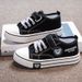 XUANMU Children's Canvas Sneakers Boys Breathable Comfortable Running Shoes Girls Fashion Sports Casual Soft-soled Non-slip Kids Shoes X015B_voghion.com